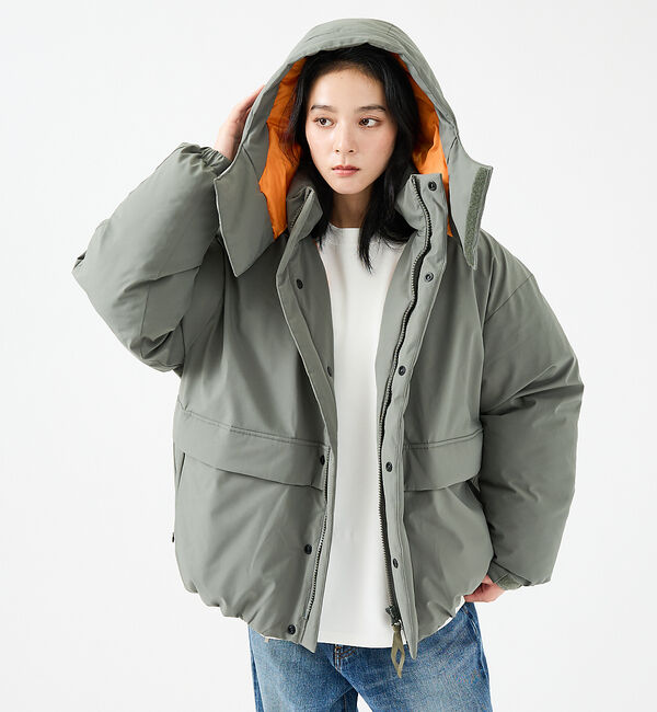 ABAHOUSE「【FORTUNA/フォルトゥナ】ダウンパーカー/MA-1配色/高機能/エコダウン」|ダウン|