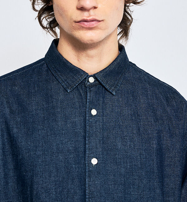 ABAHOUSE「7.5オンス オーバーサイズ デニムシャツ / ライトオンスデニム」|シャツ・ブラウス|