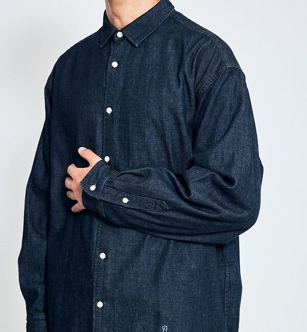 ABAHOUSE「7.5オンス オーバーサイズ デニムシャツ / ライトオンスデニム」|シャツ・ブラウス|