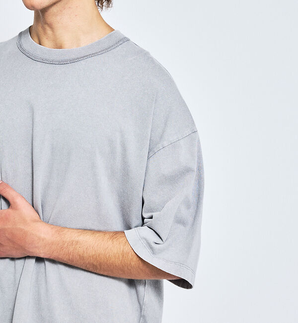 ABAHOUSE「【ヴィンテージ加工】パウダーウォッシュ 半袖Tシャツ / オーバーサイズ」|Tシャツ・カットソー|