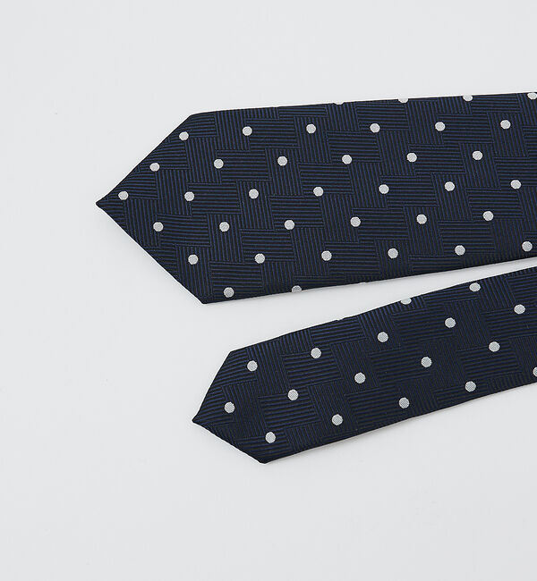 ABAHOUSE「【ウォッシャブル】ドットヘリンボン ネクタイ」|ネクタイ・蝶ネクタイ|