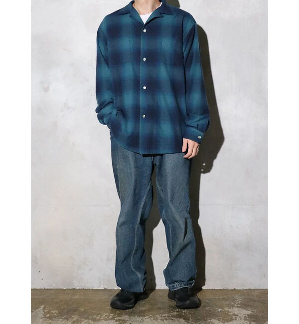 ABAHOUSE「【TOWNCRAFT 】60&lsquo;SLOOP COLLAR NEL OMBRE SH」|シャツ・ブラウス|