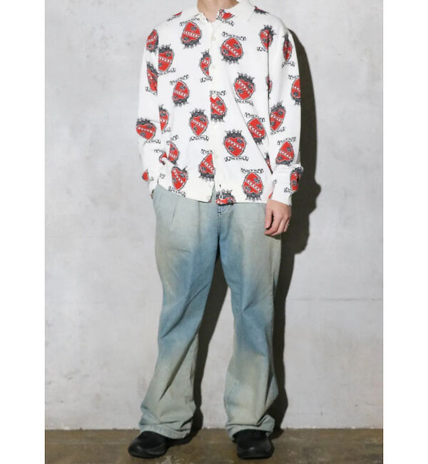 ABAHOUSE「【TOWNCRAFT 】PRINTED POLO CARDIGAN/ポロカーディ」|カーディガン|