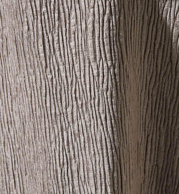 ABAHOUSE「ベロアプリーツ ニットポロシャツ / オーバーサイズ」|ポロシャツ|