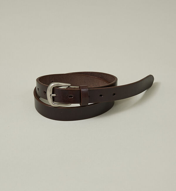 ABAHOUSE「Genuine Aniline Leather Belt / ジェニュイン アニ」|ベルト|ブラウン