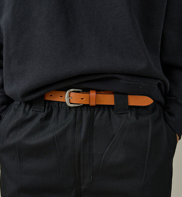ABAHOUSE「Genuine Aniline Leather Belt / ジェニュイン アニ」|ベルト|