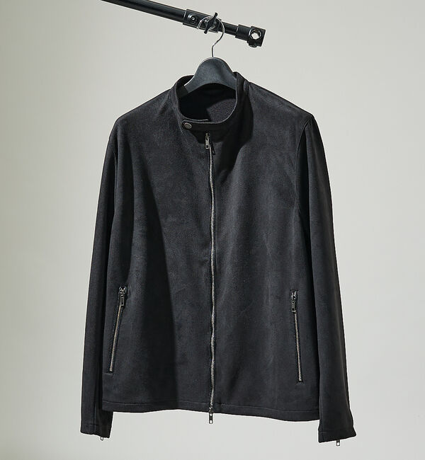 ABAHOUSE「【セットアップ対応】ネオスエード ライダースジャケット / ダンボールニット」|ライダースジャケット|