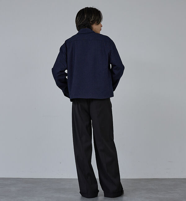 ABAHOUSE「【AH ABAHOUSE】クロップド ダブルジップアップブルゾン」|ブルゾン・スタジャン|