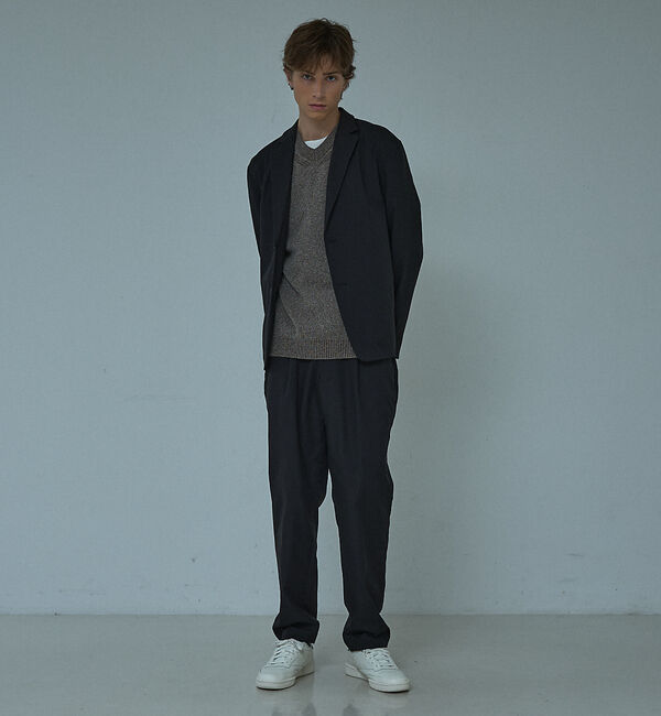 ABAHOUSE「WOOL MIX ブークレーＶネックニット」|ニット・セーター|