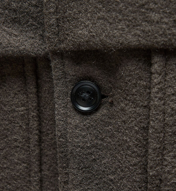 ABAHOUSE「【セットアップ対応】ウールミルド CPOシャツブルゾン/ ボックスシルエット」|ブルゾン・スタジャン|