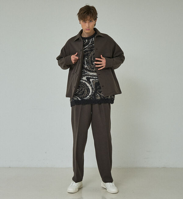 ABAHOUSE「ループシャギー マーブル グラデーションニット」|ニット・セーター|