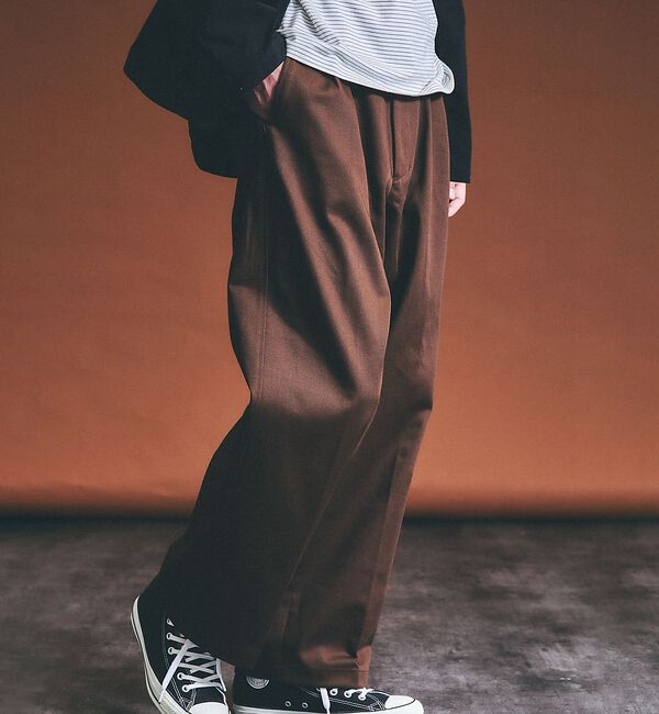 ABAHOUSE「2タック チノワイドパンツ / イージーパンツ【追加生産】」|その他|