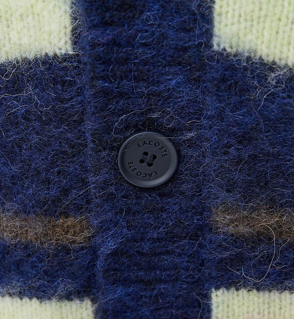 ABAHOUSE「【LACOSTE / ラコステ】アルパカブレンド ボーダーニットカーディガン」|カーディガン|