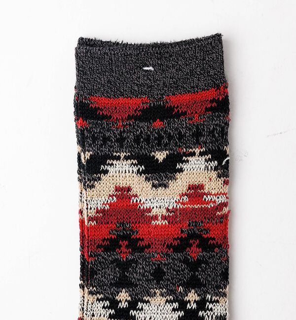 ABAHOUSE「【ANONYMOUSISM/アノニマスイズム】ウィグワムJQクルー/ジャガード/」|ソックス|