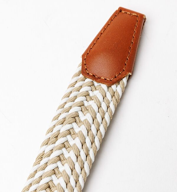 ABAHOUSE「【ABAHOUSE　les essentiels】カラーミックスゴムメッシュベル」|ベルト|