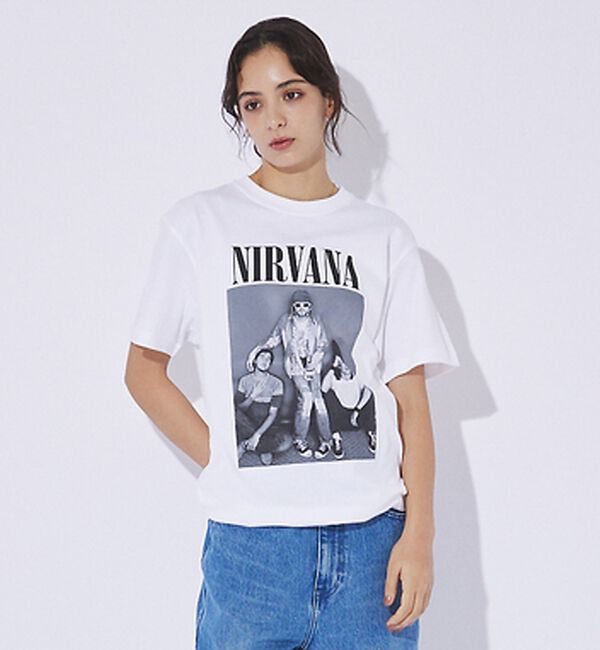 ABAHOUSE「【GOOD ROCK SPEED/グッドロックスピード】NIRVANA TEE」|Tシャツ・カットソー|ホワイト