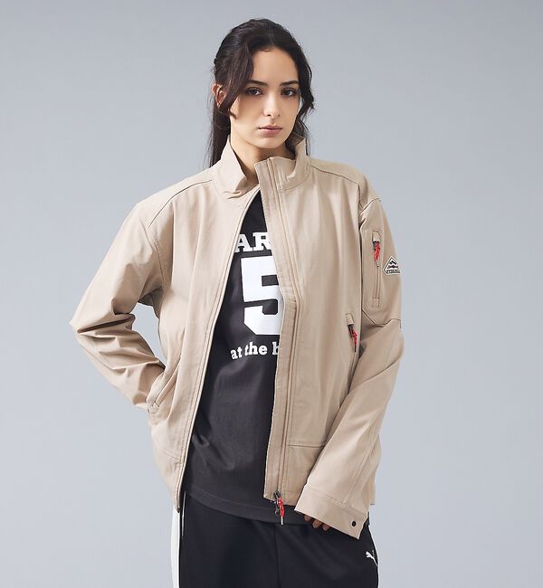 ABAHOUSE「【PYRENEX / ピレネックス】HMX008 / LANE/ソフトシェルジャ」|ブルゾン・スタジャン|ライトベージュ