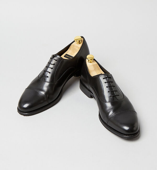 alfredoBANNISTER「【定番】グッドイヤーウェルト 内羽根 ストレートチップシューズ」|ビジネス・ドレスシューズ|ブラック