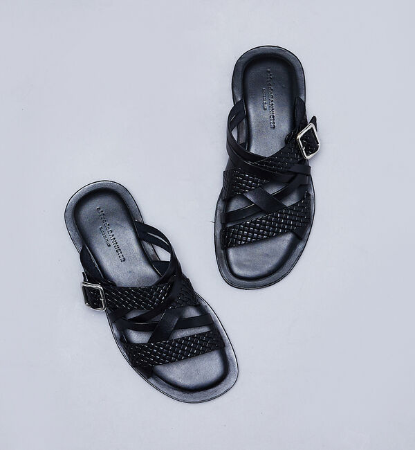 alfredoBANNISTER「マルチクロス レザーサンダル」|サンダル|