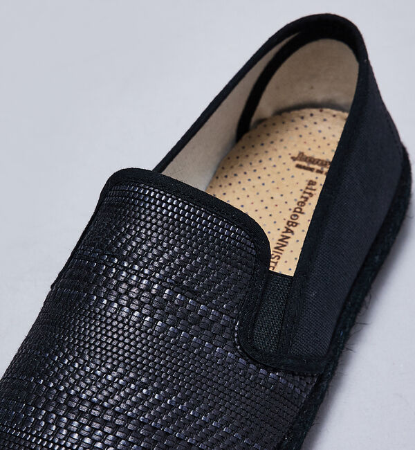 alfredoBANNISTER「【berevere別注】エラスティック 編込みパターン スリッポン」|スニーカー|