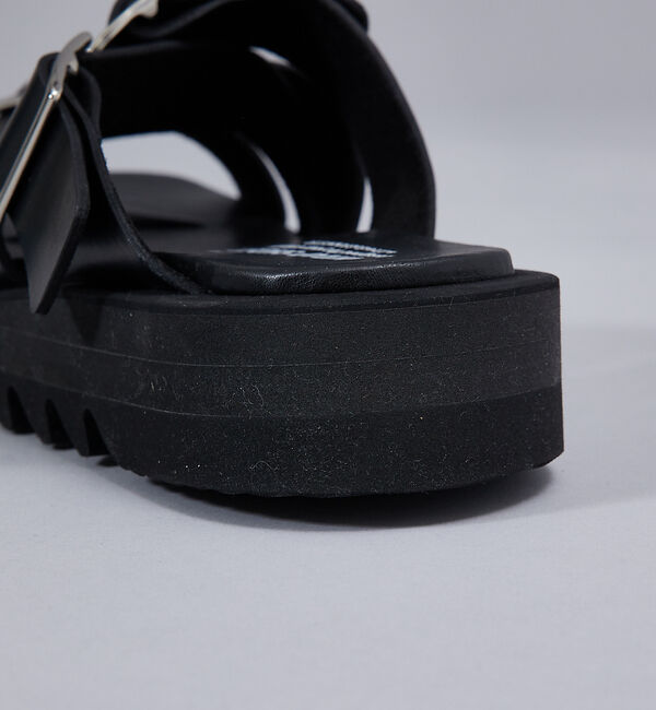 alfredoBANNISTER「【WRAP SHOES】トリプル バックル ボリュームソール スライドサンダル」|サンダル|