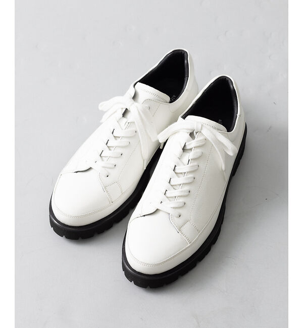 alfredoBANNISTER「【定番】軽量 タンクソール レザースニーカー」|スニーカー|ホワイト