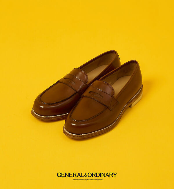 alfredoBANNISTER「【GENERAL&ORDINARY】ペニーローファー」|ローファー|ライトブラウン