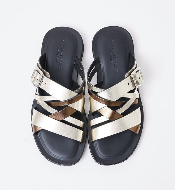 alfredoBANNISTER「マルチクロス レザーサンダル」|サンダル|