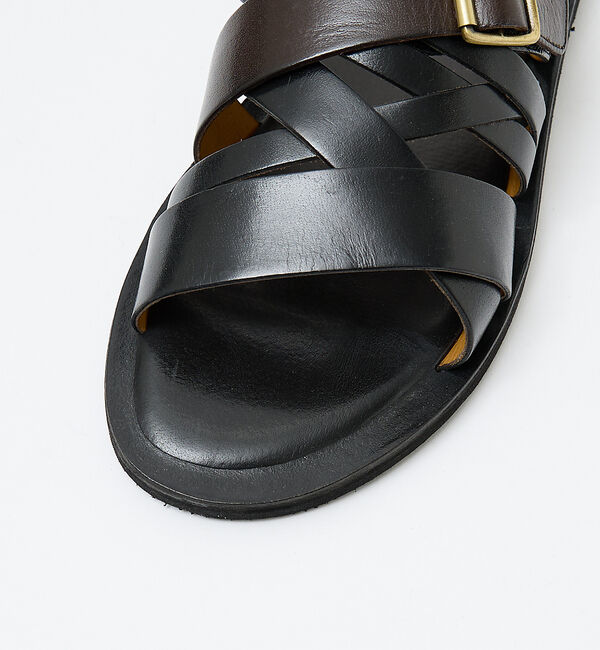 alfredoBANNISTER「【WEB別注】マルチクロスレザーサンダル」|サンダル|