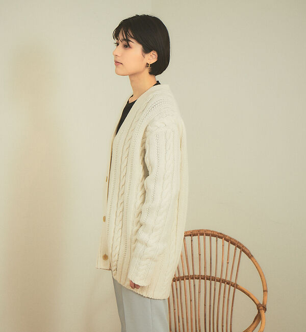 Rouge vif「ケーブルニットカーデ」|カーディガン|