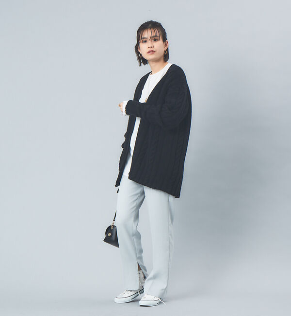 Rouge vif「ケーブルニットカーデ」|カーディガン|