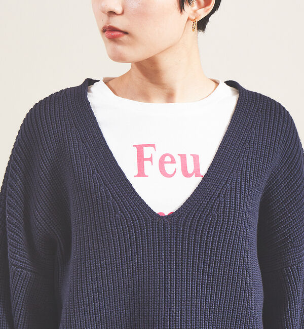 Rouge vif「片畦2WAYローゲージニット」|ニット・セーター|