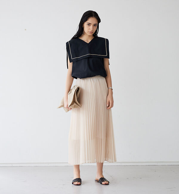 Rouge vif「シアープリーツスカート」|スカート|