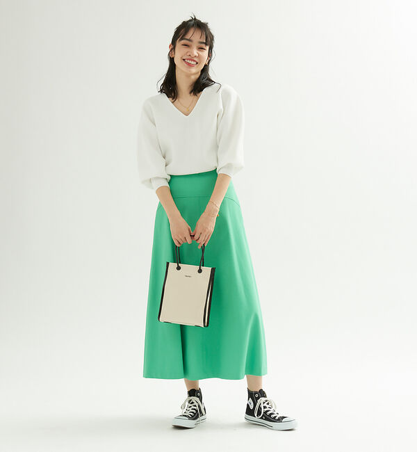 Rouge vif「【XSサイズ展開】シェルタリングフレアスカート」|スカート|