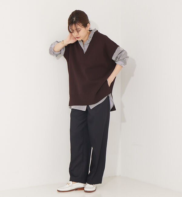 Rouge vif「【セットアップ対応】ニットロングベスト」|ベスト・ジレ|