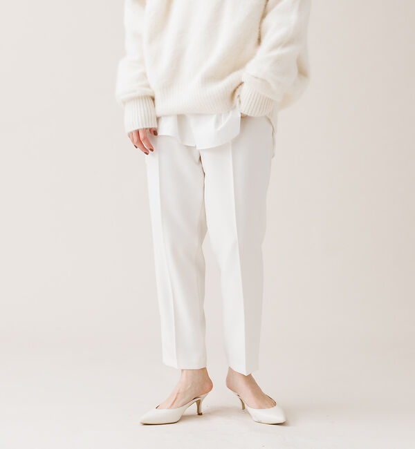 Rouge vif「【XSサイズ展開】 パウダーツイルテーパードパンツ」|その他|ホワイト