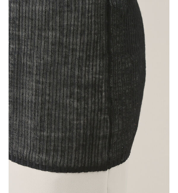 Rouge vif「シアータートルネックリブニット」|ニット・セーター|