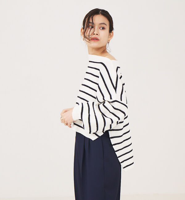 Rouge vif「片畔ハイバルニット」|ニット・セーター|