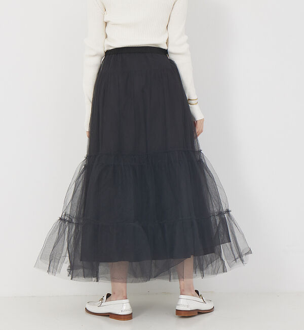 Rouge vif「4WAYチュールコンビスカート」|スカート|