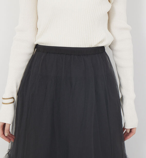 Rouge vif「4WAYチュールコンビスカート」|スカート|