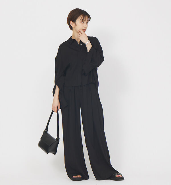 Rouge vif「【セットアップ対応】スリーブスリットシャツ」|シャツ・ブラウス|