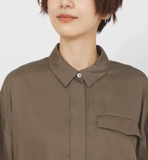 Rouge vif「【セットアップ対応】スリーブスリットシャツ」|シャツ・ブラウス|