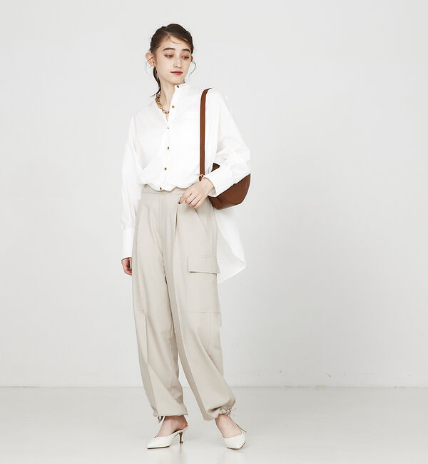 Rouge vif「ドレープ シャツ」|シャツ・ブラウス|