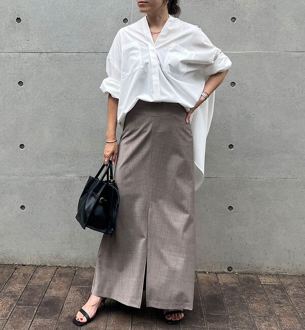 Rouge vif「フレアロングスリットスカート」|スカート|