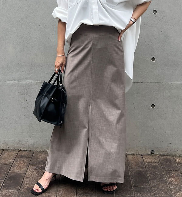 Rouge vif「フレアロングスリットスカート」|スカート|