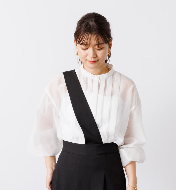 Rouge vif「シアータックフレアブラウス」|シャツ・ブラウス|