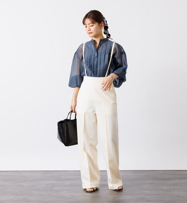 Rouge vif「シアータックフレアブラウス」|シャツ・ブラウス|