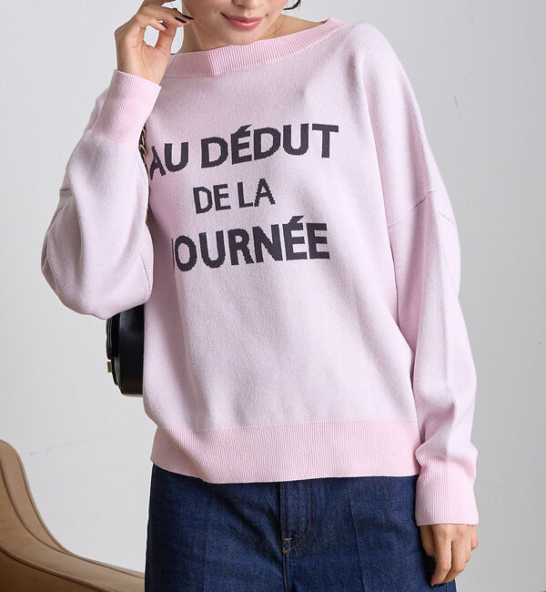 Rouge vif「【一部店舗限定】 ジャガードロゴニット」|ニット・セーター|ピンク系その他1