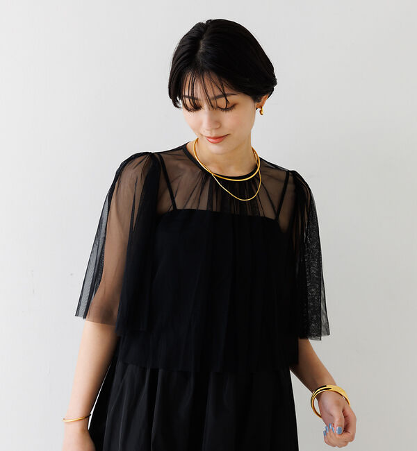 Rouge vif「チュールセット2WAY フレアワンピース」|ワンピース|