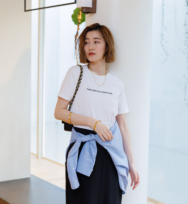 Rouge vif「ロゴコンパクトTシャツ」|Tシャツ・カットソー|